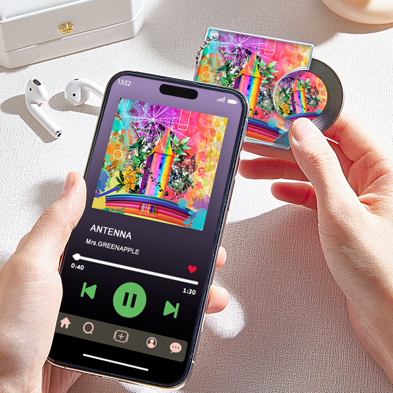 Custom NFC Mini CD Album Keychain